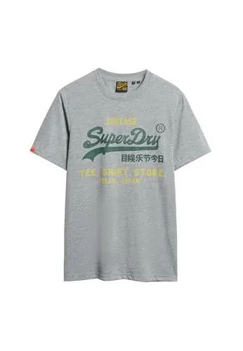 Produktbild: Superdry, T.Shirt VL Classic Relaxed Tee, M1012203A, Flint Grey Grit, M, Herren