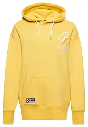 Produktbild: Superdry Womens Code APQ OS Hood Hooded Sweatshirt, Nautical Yellow Marl, Small