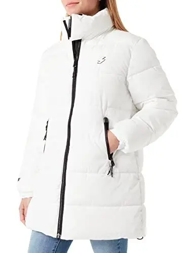 Produktbild: Superdry Womens Longline Sports Puffer Jacket, White, S
