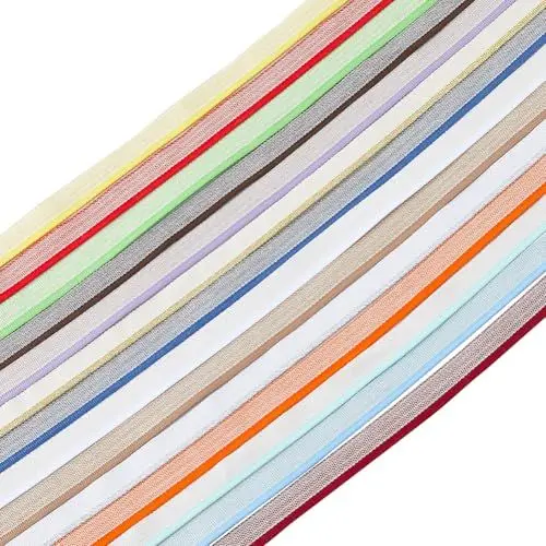 Produktbild: SUPERFINDINGS 14 Stück Buchbinde Kopfbänder 2 Meter/Stück Polycotton Buchbindungs Endbänder 3cm Breite Buch Kopfband Buch Dekor Band Buchbindungsstoff Für Buchbindematerialien (4 Farben)