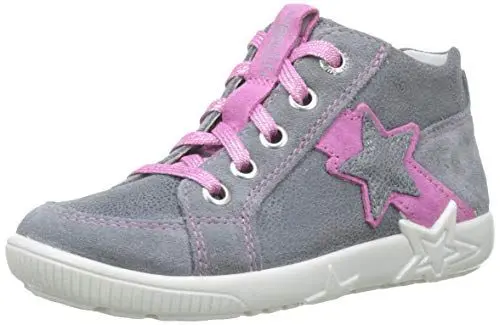Produktbild: Superfit Baby Mädchen Starlight Lauflernschuhe Sneaker, Grau (Smoke Kombi 44), 21 EU