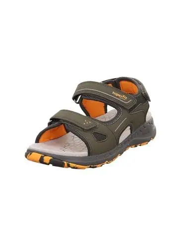 Produktbild: Superfit Jungen Criss Cross Sandale, Grün Orange 7000, 35 EU Weit