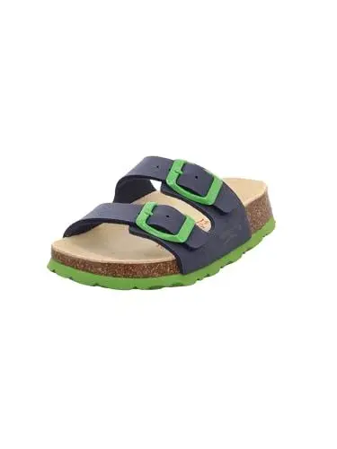 Produktbild: Superfit Jungen Fussbettpantoffel Pantoffeln, Blau (Ocean Kombi 82), 25 EU