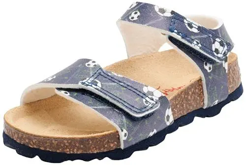 Produktbild: Superfit Jungen Fussbettpantoffel Sandale, Blau Mehrfarbig 8010, 37 EU Weit