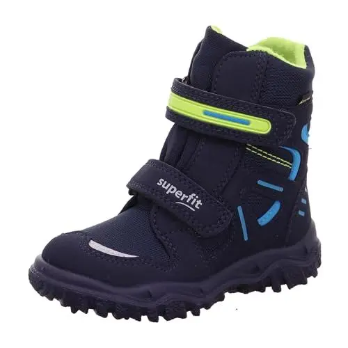 Produktbild: Superfit Jungen HUSKY warm gefütterte Gore-Tex Schneestiefel, BLAU/GRÜN 8000, 33 EU