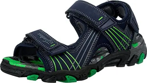 Produktbild: Superfit Jungen Henry Knöchelriemen Riemchensandalen, Ocean Kombi, 37 EU