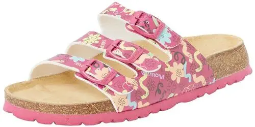 Produktbild: Superfit Mädchen Fussbettpantoffel Pantoffeln, Pink Mehrfarbig 5610, 37 EU Weit