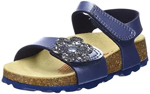 Produktbild: Superfit Mädchen Fussbettpantoffel Sandale, Blau 8010, 27 EU