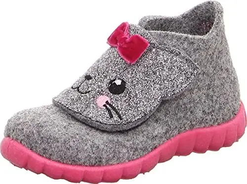 Produktbild: Superfit Mädchen HAPPY Slipper, Hausschuh 800295, HELLGRAU/PINK 2500, 29