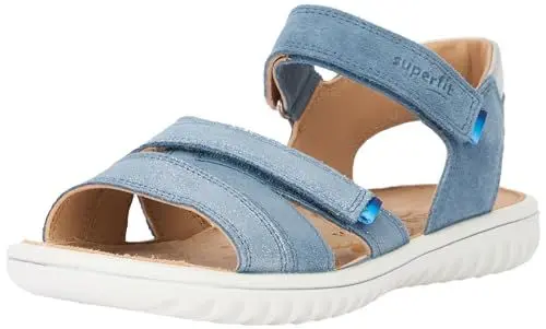Produktbild: Superfit Mädchen Sparkle Sandale, Blau Silber 8000, 34 EU Weit