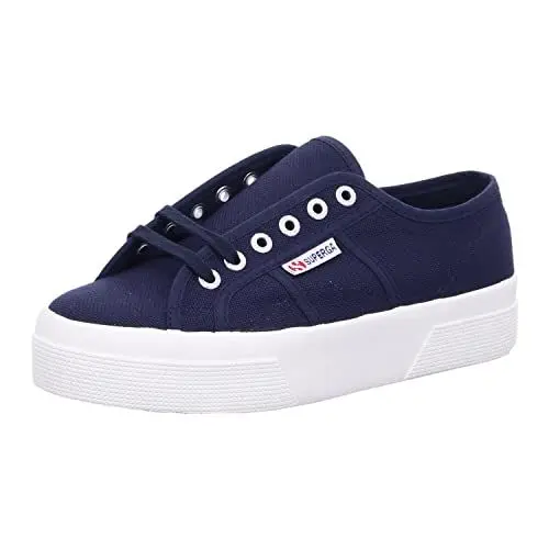Produktbild: SUPERGA Unisex 2740 Platform Oxford-Schuh, Marineblau Favorio, 38 EU