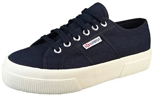Produktbild: SUPERGA Unisex 2740 Platform Oxford-Schuh, Marineblau Favorio, 42 EU