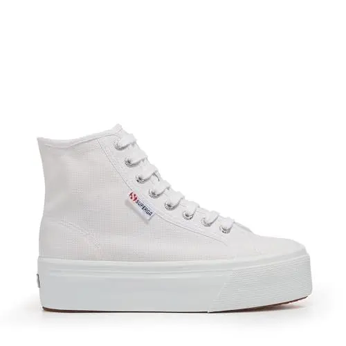 Produktbild: Superga Damen Sneaker high weiß/schwarz/dunkelrot 42