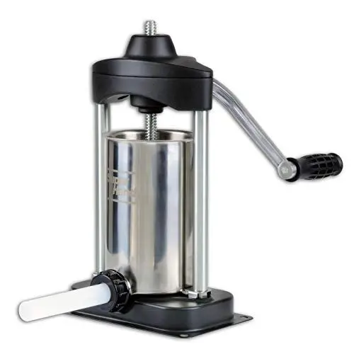 Produktbild: SuperHandy Wurstfüller edelstahl 2,26KG Filler Wurstfüllmaschine enthalten 1,9cm, 2,25cm und 0,635cm Durchmesser Stopfrohre Beste Verwendung für Metzgereien