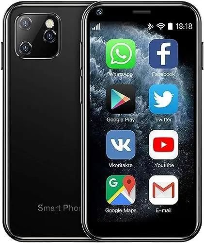 Produktbild: Superkleines -Smartphone, 3G-Dual-SIM-Handy, 1 GB RAM, 8 GB ROM, für Android 6.0, Entsperrtes Kindertelefon, Taschenhandy, 2,5-Zoll-Telefon, das Kleinste Handy der Welt (Grün)