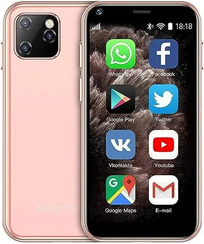 Produktbild: Superkleines -Smartphone, 3G-Dual-SIM-Handy, 1 GB RAM, 8 GB ROM, für Android 6.0, Entsperrtes Kindertelefon, Taschenhandy, 2,5-Zoll--Telefon, das Kleinste Handy der Welt