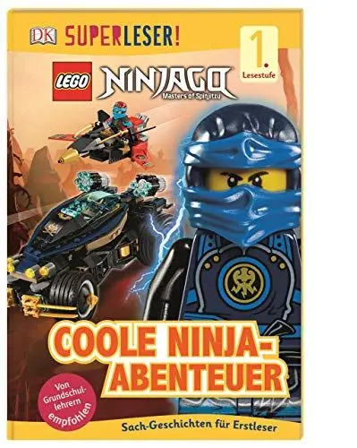 Produktbild: SUPERLESER! LEGO® NINJAGO® Coole Ninja-Abenteuer: 1. Lesestufe Sach-Geschichten für Leseanfänger