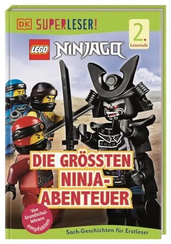 Produktbild: SUPERLESER! LEGO® NINJAGO® Die größten Ninja-Abenteuer: Sach-Geschichten für Erstleser, 2. Lesestufe