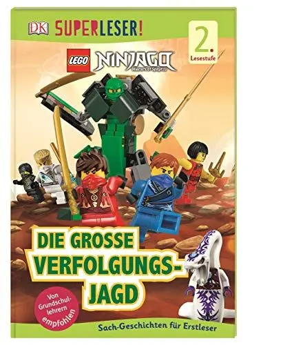 Produktbild: SUPERLESER! LEGO® NINJAGO® Die große Verfolgungsjagd: Sach-Geschichten für Erstleser, 2. Lesestufe