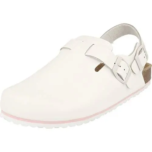 Produktbild: Supersoft 276-132 Damen Schuhe geschlossene Leder Clogs Weiß Arzthelfer Ärzte (Numeric_38)