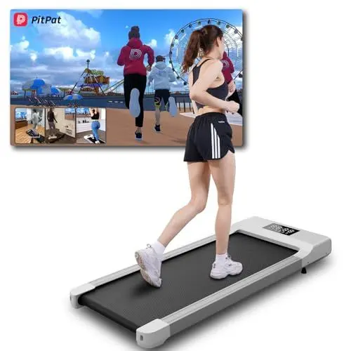 Produktbild: Superun Raceable Walking Pad Geeignet für High-Tech-Geräte, Laufband für Zuhause Max 159KG, Laufband Schreibtisch mit APP-Steuerung, Laufband Freie Trainingskurse/Multi-Runner-Rennen