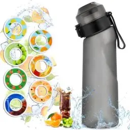 Produktbild: SuperUvistare Luft Wasserflasche 650ml Sport Air Wasserflasche mit Pods BPA Frei Starterset 0 Zucker, Trinkflasche mit 7 Geschmack Ideal für Laufen Fitnessstudio