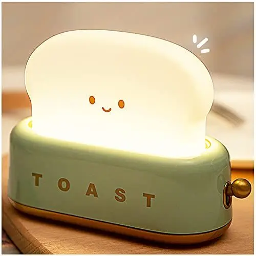 Produktbild: SUPJADE Nachtlicht Kinder Baby Stilllicht Nachtlampe Nachttischlampe Kinderzimmer Dimmbar Baby LED Nachtleuchte Augenschutz Stilllicht Touch Lampe (2# Toast) (Energieklasse F)
