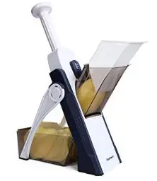 Produktbild: SupMakin Gemüseschneider, Once for All Verstellbar Gemüsehobel Mandoline Vegetable Slicer Kartoffelschneider Zwiebelschneider