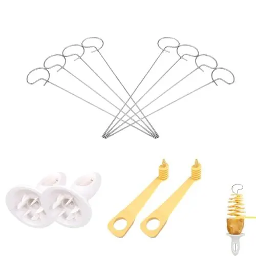 Produktbild: SUpoetry 12 Stück Spiralschneider Kartoffel, Kartoffel Spiralschneider, Rettichschneider Spiralschneider, für Kartoffelgrillfeste, Pommes Frites, Partys Usw Verwendet Werden