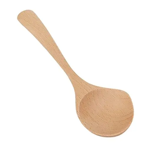 Produktbild: Suppenlöffel aus Holz, fein poliert, handgefertigt, hochtemperaturbeständig, Holzlöffel mit langem Griff für das Restaurant