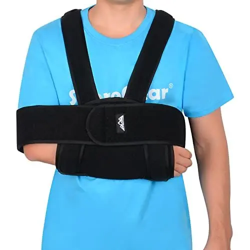 Produktbild: supregear Armschlinge Schulter, Einstellbare Bequeme Schulterschlinge, Atmungsaktive Schulterstütze für Gebrochener Arm, Ellbogen, Handgelenk und Wiederherstellung von Verletzungen, Dunkelgrau
