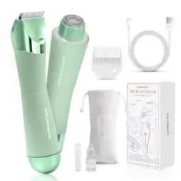 Produktbild: SUPRENT Intimrasierer für Frauen, 2 in 1 Elektrischer Damenrasierer Schmerzfreier Rasierer Damen Nass/Trocken Lady Shaver Für Frauen Bikini Arme Beine Verschiedene Körperteile