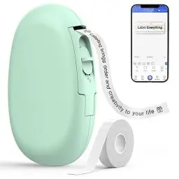 Produktbild: SUPVAN E10 Etikettendrucker - Selbstklebend USB aufladbares Thermo-Beschriftungsgerät, Mini Bluetooth Etikettiergerät für Zuhause, Schule, Büro, Datum, Kompatibel with iOS & Android Phone