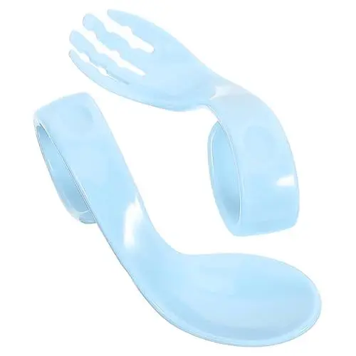 Produktbild: SUPVOX 1 Set Babynahrungslöffel Set Gebogene Löffel Babygabel Servierbesteck Essbesteck Für Fütterungsgeschirr Säuglingsbesteck Lerngabel Für Neugeborene Essbesteck Pp