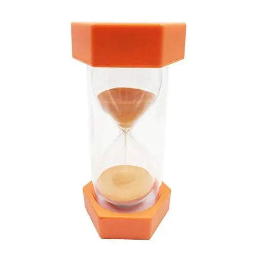 Produktbild: 20 Minuten Sanduhr Timer Kreative Dekoration Kleine Hexagonal Sanduhr Timer Kinder Spielen Spielzeug Geschenk (Orange)