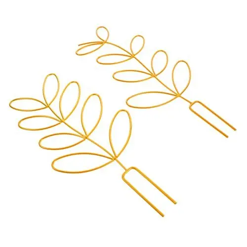 Produktbild: SUPVOX 2 Stück Klettergerüst für Pflanzen Ernte Gartenspaliere für Kletterpflanzen Pflanzenstützen Käfig zimmerpflanzen Tomaten Klettergerüst Stützgestelle Eisen Golden