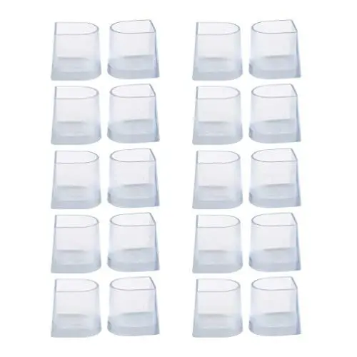 Produktbild: SuPVOX 10 Paar High Heel Protector Clear Latein Betty Dance Schuhe rutschfest verschleißfest Größe L (transparent)