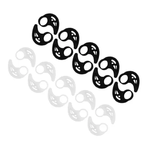 Produktbild: Supvox 10 Paar Sport-Silikon-Ohrbügel Ohrclip Ohrstöpsel Ohrhaken für Kopfhörer Sportliche Silikon-Ohrhaken Kopfhörer-Ohrhaken für Sport ohrenstöpsel Headset Ohrhörer schützender Ohrbügel
