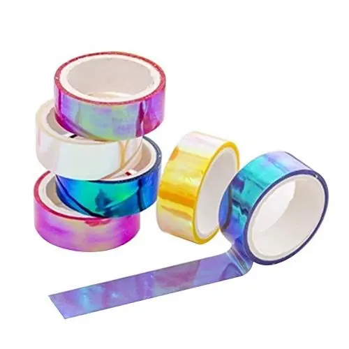 Produktbild: 12 Rollen Regenbogen Klebeband Pe Wasserdichtes Klebeband, Farbverlauf Design, Ideal FüR Geschenkverpackung, Kartenherstellung, Scrapbooking Und Diy Projekte (Gemischte Farben)
