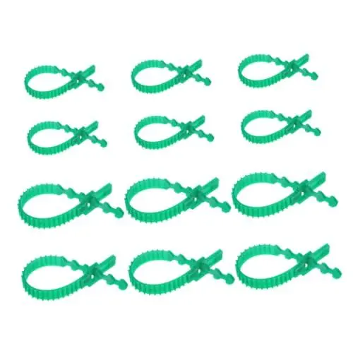 Produktbild: Supvox 12st Stützgurte Für Holzpfähle Kabelbinder Garten Flexible Krawatte Gartenpflanzenbindungen Kletterpflanzen Krawatten Pflanze Twist Krawatten Gartendrehkrawatten Sport Green