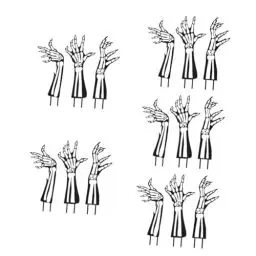 Produktbild: Supvox 15 Stück Geisterhand Dekoration Halloween Dekoration Festival Rasendekoration Dekorativer Pfahl Außenschild Halloween Außenhofdekoration Halloween Gartenschild