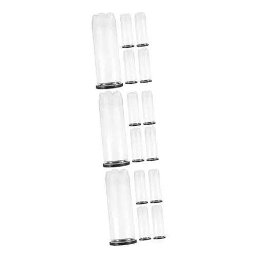 Produktbild: Supvox 15 Stück Tenniszylinder Tenniszubehör Tennisbälle Tenniszubehör Tennisballetui Tennisballzubehör Durchsichtiger Tennishalter Tragbarer Tennis Organizer Sportzubehör PVC