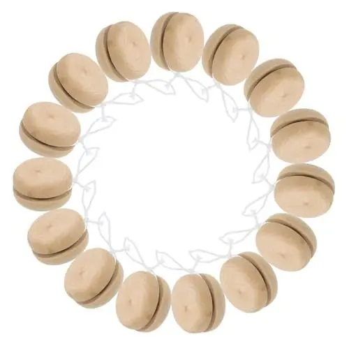 Produktbild: Supvox 15 Stück Yoyos für Kinderspielzeug Kleinkind Vorschulkind Anfänger Ball spielzeuge yoyo Holz-Jo-Jos für aus Holz für Hellbraun