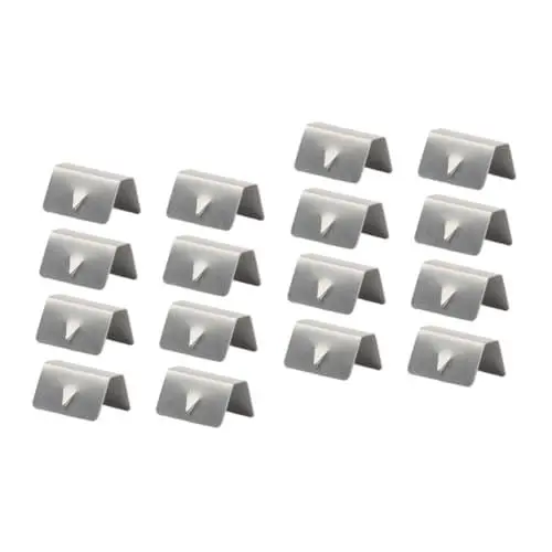 Produktbild: Supvox 16 STK Clips Für Windreflektoren Windschutzscheibenclips Aus Edelstahl Deflektorclips Fürs Auto Clips Für Windabweiser Autoteile Und Zubehör Wagen Edelstahlclip