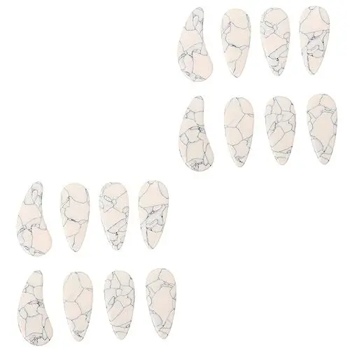 Produktbild: Supvox 16 Stk Guzheng-nägel Fingerklebebänder Guzheng-picks Fingernagelschutz Koto Guzheng Übungsbedarf Nagel Der Chinesischen Zither Praktisch Weiß Rock'n'roll Kind Abs Fingerbett