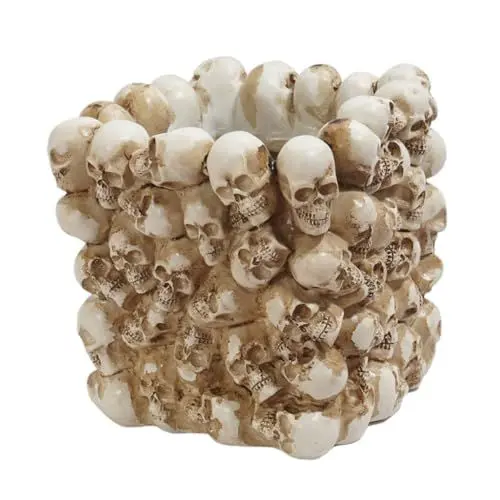 Produktbild: Supvox 1pc Home Sukkulenten Pflanzen Roman Stift Beige Schädel Blumentopf für Halloween Home Decor