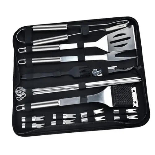 Produktbild: Supvox Grillwerkzeug Grillbesteck Mit Bürste Grillzubehör Für Outdoor-Grillen Camping Und Grillabende