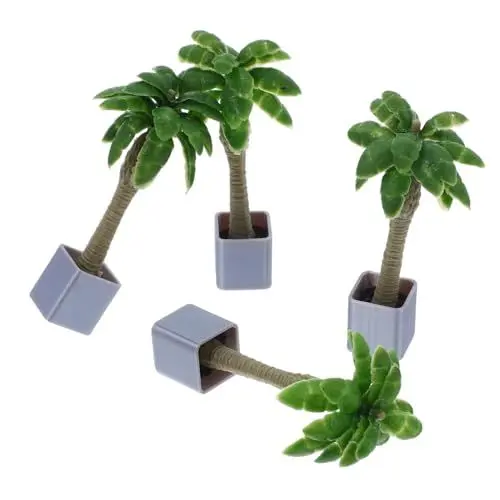 Produktbild: Supvox 1 Satz Bonsai-Pflanze Pflanzen Modellbäume Trainieren Simulationsanlagenmodell Zuglandschaftsbaum Bäume Miniaturbaum Baumbaumodell Miniatur-modellbaum Green Pla 4 Stück