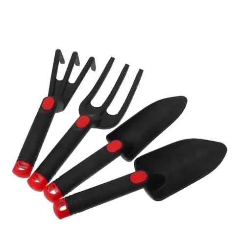 Produktbild: Supvox Gartenwerkzeug-Set Für Die Gartenarbeit 4-teiliges Gartenwerkzeug-Set Kelle Rechen Handspaten Zum Pflanzen Und Jäten