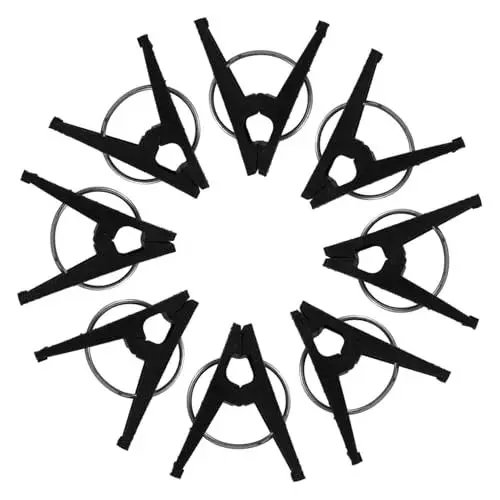 Produktbild: Supvox 1 Satz Gewächshaus Clip Wein-clips Tomatenklammern Gartengarnhaken Gartenclips Clips Für Tomatenpflanzen Pflanzenranke Clip Tomatenhaken Stützclips Für Den Garten Fixateur Black Pp